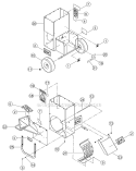 Body Diagram and Parts List for SC3265 A08787 Bear Cat Chipper Shredder